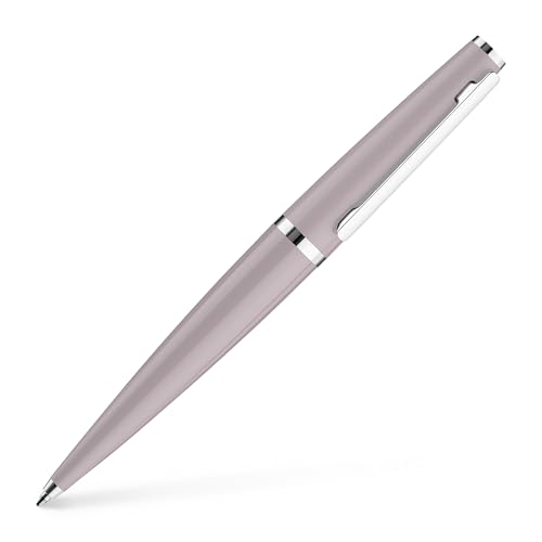 Otto Hutt 001-11318 - Kugelschreiber Design 06 Aluminium Flieder-Platin 13,8 cm, Minengröße M, Schriftfarbe Blau von Otto Hutt