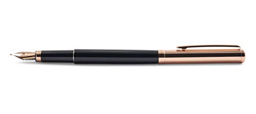 Otto Hutt design 01 Füllfederhalter 068-16428 – Füller mit hochwertiger roségold Beschichtung und glänzender Oberfläche in der Farbe Schwarz-Roségold – Federstärke B Otto Hutt design 01 Füllfederhalter 068-16428 – Füller mit hochwertiger roségold Beschichtung und glänzender Oberfläche in der Farbe Schwarz-Roségold – Federstärke B von Otto Hutt