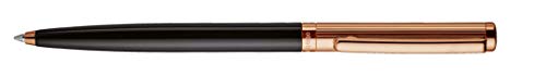 Otto Hutt design 01 Kugelschreiber 001-16426 – Kuli mit hochwertiger Beschichtung, Streifen Guilloche und glänzender Oberfläche in der Farbe Schwarz-Roségold – Mit Großraummine M, blau Otto Hutt design 01 Kugelschreiber 001-16426 – Kuli mit hochwertiger Beschichtung, Streifen Guilloche und glänzender Oberfläche in der Farbe Schwarz-Roségold – Mit Großraummine M, blau von Otto Hutt