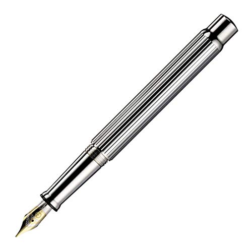 Otto Hutt design 04 Füllfederhalter 018-61900 – Füller aus 925er Sterling Silber mit Streifen Guilloche und glänzender Oberfläche in der Farbe Silber – Federstärke M Otto Hutt design 04 Füllfederhalter 018-61900 – Füller aus 925er Sterling Silber mit Streifen Guilloche und glänzender Oberfläche in der Farbe Silber – Federstärke M von Otto Hutt