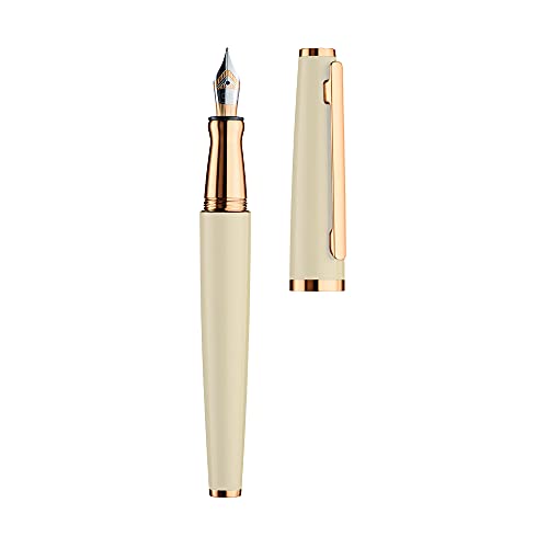 Otto Hutt design 06 Füllfederhalter 068-11281 – Füller mit hochwertiger Roségold Beschichtung und glänzender Oberfläche in der Farbe Kashmir – Federstärke B, Mehrfarbig, 14cm von Otto Hutt