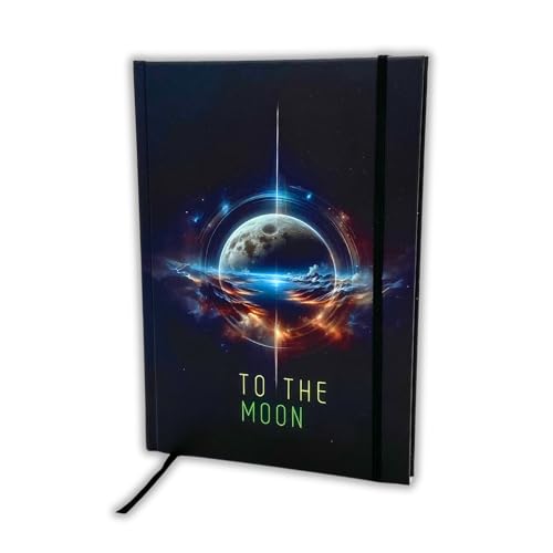 Ottybara Mindbook To the Moon - Premium Notizbuch A5 blanko | kratzfestes Hardcover, Gummiband, Lesezeichen | Ideal als Journal Buch, Tagebuch, Notizheft | regional & nachhaltig produziert Ottybara Mindbook To the Moon - Premium Notizbuch A5 blanko | kratzfestes Hardcover, Gummiband, Lesezeichen | Ideal als Journal Buch, Tagebuch, Notizheft | regional & nachhaltig produziert von Ottybara