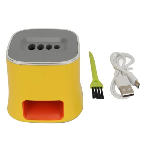 Sonnenblumenkerne-Splitter, elektrischer Melonenkernschäler, mit USB-Schnittstelle und rutschfesten Pads, automatischer Sonnenblumenkernschäler für Party, Schlafsäle und Zuhause (Gelb) von Otufan
