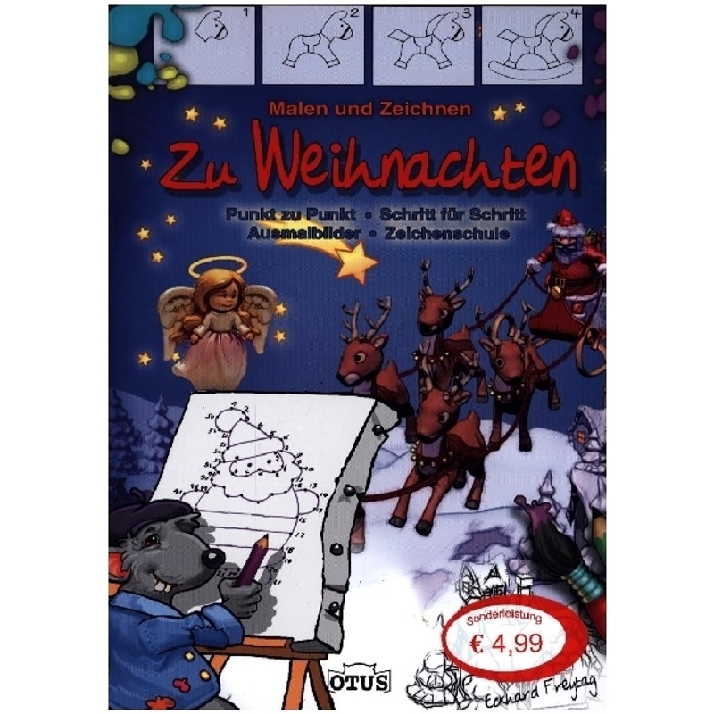 Malen Und Zeichnen Weihnachten, Kartoniert (TB) von Otus Verlag Stäfa