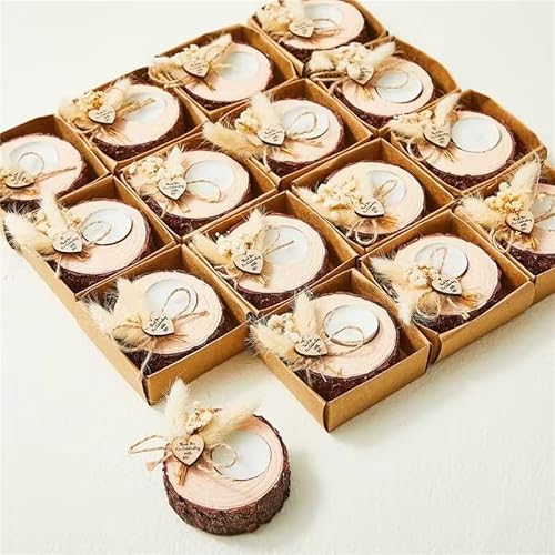 Kerzenhalter für Hochzeiten, rustikale Hochzeitsgeschenke, Hochzeits-Souvenirs für Gastgeschenke, Hochzeitsgeschenke, Hochzeitsgeschenke, Hochzeitsdekorationen, 24 Stück von Otuuz