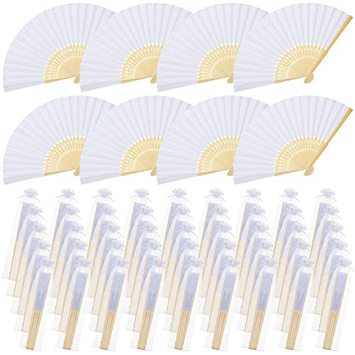Otuuz 50 Bambus Hand Fächer Papier Klappfächer Weiß Chinesische Dekofächer mit Stoffhülle Faltbar Taschenfächer Hochzeit Fächer für Gastgeschenk Geburtstag Party Mitgebsel Tanzparty Wohnung Otuuz 50 Bambus Hand Fächer Papier Klappfächer Weiß Chinesische Dekofächer mit Stoffhülle Faltbar Taschenfächer Hochzeit Fächer für Gastgeschenk Geburtstag Party Mitgebsel Tanzparty Wohnung von Otuuz