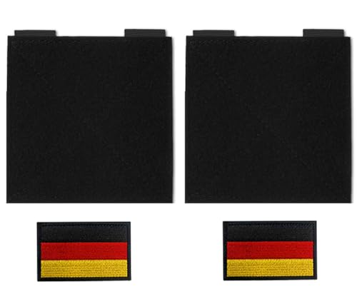 2 Stück 12.5 * 12.5 cm Mini Aufhänger Militär Taktisch Patch Board-Patch Fläche Matte Wand-Display-Tafel Board Organizer Display Tafel mit Ösen für Aufklebern Stempeln Abzeichen Hook and Loop Nylon von Oucaty