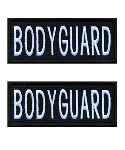 2 Stück BODYGUARD Taktischer Lustiger Patches Abzeichen Bestickt,Gestickt Emblem zum Hook and Loop auf Kleidung Dekorative Applikationen Rucksack,Mützen,Jacken,Hosen,Jeans,DIY-Zubehör. von Oucaty