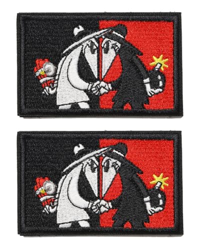 2 Stück Bitte Aufrichtig Vertrauen Zuerst Fun Patch Abnehmbare Stickerei Emblem Hook and Loop Patch Applikationen Kleidung,Uniformen,Jeans,Hosen,DIY-Zubehör,Jacken,Rucksack,Mützen von Oucaty