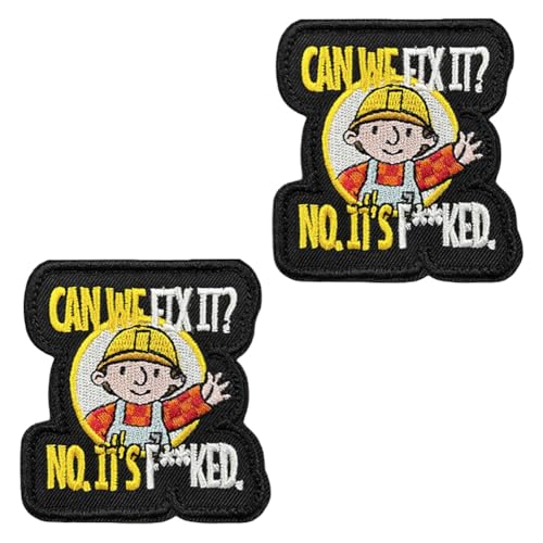 2 Stück Can We Fix It Lustige Meme Patches Abzeichen Taktische Stickerei Emblem Hook and Loop Patches Applikationen für Uniformen,Hemden,Mützen,Kleidung,Rucksack,Jacken,Taschen,Biker 2 Stück Can We Fix It Lustige Meme Patches Abzeichen Taktische Stickerei Emblem Hook and Loop Patches Applikationen für Uniformen,Hemden,Mützen,Kleidung,Rucksack,Jacken,Taschen,Biker von Oucaty