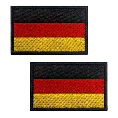 2 Stück Deutschland Flaggen Patches Taktische Abzeichen Bestickt Patches Emblem Hook and Loop auf Applikationen Jacken,Hosen,DIY-Zubehör,Rucksack,Mützen,Jeans,Biker,Uniformen,Hemden,Kleidung 2 Stück Deutschland Flaggen Patches Taktische Abzeichen Bestickt Patches Emblem Hook and Loop auf Applikationen Jacken,Hosen,DIY-Zubehör,Rucksack,Mützen,Jeans,Biker,Uniformen,Hemden,Kleidung von Oucaty