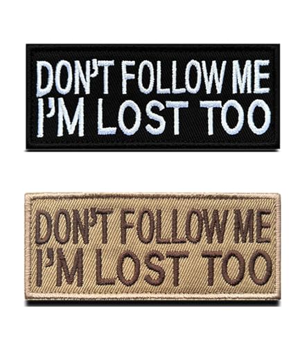 2 Stück I'm Lost Too"Lustig Patches Militär Taktische Abzeichen Bestickt,Gestickt Emblem zum Hook and Loop auf Kleidung Dekorative Rucksack,Mützen,Jeans,Jacken,Hosen,Uniform,Weste,DIY-Zubehör. 2 Stück I'm Lost Too"Lustig Patches Militär Taktische Abzeichen Bestickt,Gestickt Emblem zum Hook and Loop auf Kleidung Dekorative Rucksack,Mützen,Jeans,Jacken,Hosen,Uniform,Weste,DIY-Zubehör. von Oucaty