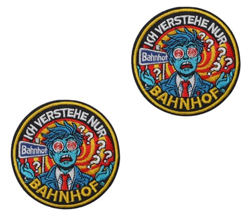 2 Stück Ich Verstehe Nur Bahnhof Funny Meme Patches Humorisch Bestickt Emblem Taktische Stickerei Hook and Loop Patches Applikationen Kleidung Taschen Rucksack Jacken Hemden Uniformen Mützen 2 Stück Ich Verstehe Nur Bahnhof Funny Meme Patches Humorisch Bestickt Emblem Taktische Stickerei Hook and Loop Patches Applikationen Kleidung Taschen Rucksack Jacken Hemden Uniformen Mützen von Oucaty