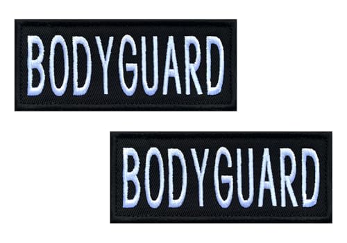 2 Stück Service Dog Bodyguard Hundegeschirr / Weste Patch Taktisch bestickt Emblem Haken und Schlaufe Applikation Badge Patches für mittelgroße / große Hunde Geschirr Weste Kleidung Arbeit Hund Guide von Oucaty