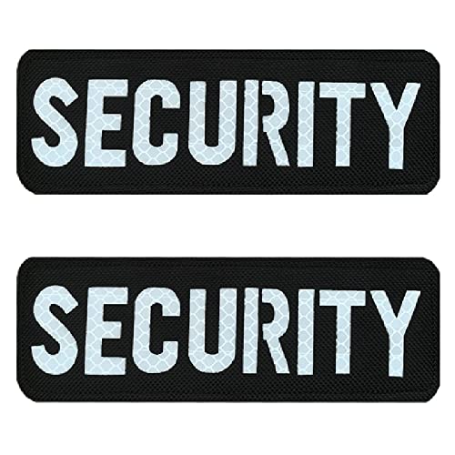 2 Stück Taktischer"SECURITY"Sicherheit Patches Militär Taktische Abzeichen Bestickt,Emblem zum Hook and Loop auf Dekorative Applikationen Kleidung,Rucksack,Mützen,Jeans,Jacken,Hosen,DIY-Zubehör. von Oucaty