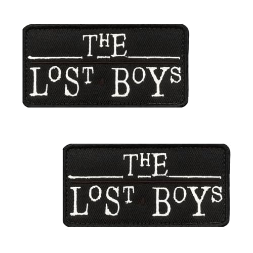 2 Stück "The Lost Boys" Patches Taktische Stickerei Emblem Hook and Loop Patches Applikationen für Biker,Rucksack,Uniformen,DIY-Zubehör,Jacken,Hemden,Hosen,Kleidung,Mützen,Taschen von Oucaty