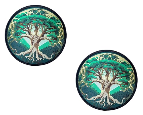 2 Stück Tree of Life Nordische Rune Patch Abzeichen Stickerei Taktische Applikationen Mützen,Hemden,Jacken,Kleidung,Hosen,Biker,Rucksack,Jeans,DIY-Zubehör,Uniformen Hook and Loop Patch Emblem 2 Stück Tree of Life Nordische Rune Patch Abzeichen Stickerei Taktische Applikationen Mützen,Hemden,Jacken,Kleidung,Hosen,Biker,Rucksack,Jeans,DIY-Zubehör,Uniformen Hook and Loop Patch Emblem von Oucaty