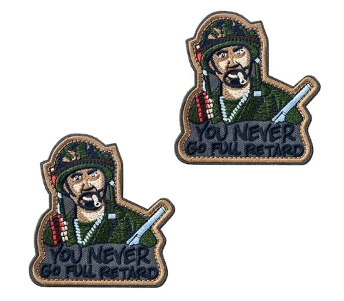 2 Stück YOU NEVER GO FULL RETARD Lustige Patch Taktische Stickerei Patch,Hook and Loop Emblem Applikationen Kleidung, Rucksack,Jeans,Jacken,Uniform,Mützen,Hosen,DIY-Zubehör. 2 Stück YOU NEVER GO FULL RETARD Lustige Patch Taktische Stickerei Patch,Hook and Loop Emblem Applikationen Kleidung, Rucksack,Jeans,Jacken,Uniform,Mützen,Hosen,DIY-Zubehör. von Oucaty