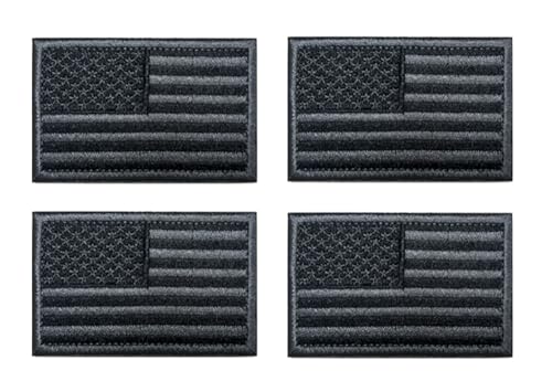 4 Stück American USA Flagge Patch Amerika Abzeichen Taktische Stickerei Aufnähen Iron on Sew on Patch Emblem Applikationen Jacken,Hosen,Biker,Uniformen,Hemden,DIY-Zubehör,Rucksack,Mützen,Jeans(Grey) 4 Stück American USA Flagge Patch Amerika Abzeichen Taktische Stickerei Aufnähen Iron on Sew on Patch Emblem Applikationen Jacken,Hosen,Biker,Uniformen,Hemden,DIY-Zubehör,Rucksack,Mützen,Jeans(Grey) von Oucaty