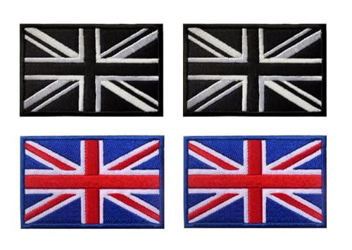 4 Stück Britische Union Jack England Flagge Emblem Grossbritannien Taktische Patch Stickerei Aufnähen Iron on Sew on Patch Applikationen Jacken,Hosen,DIY-Zubehör,Rucksack,Mützen,Jeans,Hemden 4 Stück Britische Union Jack England Flagge Emblem Grossbritannien Taktische Patch Stickerei Aufnähen Iron on Sew on Patch Applikationen Jacken,Hosen,DIY-Zubehör,Rucksack,Mützen,Jeans,Hemden von Oucaty