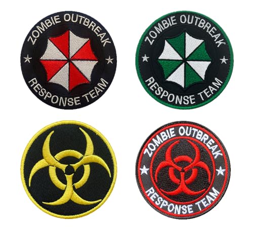 4 Stück Zombie Outbreak Response Team Lustige Patch Cute Meme Patch Gestickt Emblem zum Hook and Loop auf Kleidung Dekorative Applikationen Rucksack,Mützen,Jeans,DIY-Zubehör,Jacken,Hosen. 4 Stück Zombie Outbreak Response Team Lustige Patch Cute Meme Patch Gestickt Emblem zum Hook and Loop auf Kleidung Dekorative Applikationen Rucksack,Mützen,Jeans,DIY-Zubehör,Jacken,Hosen. von Oucaty