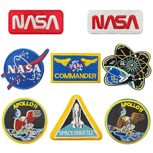 8 Stück NASA Aufnäher Patches Abzeichen Taktische Stickerei Aufnähen Iron on Sew on Emblem Patch Applikationen Jeans,Uniformen,HemdenJacken,DIY-Zubehör,Rucksack,Hosen,Biker,Mützen 8 Stück NASA Aufnäher Patches Abzeichen Taktische Stickerei Aufnähen Iron on Sew on Emblem Patch Applikationen Jeans,Uniformen,HemdenJacken,DIY-Zubehör,Rucksack,Hosen,Biker,Mützen von Oucaty
