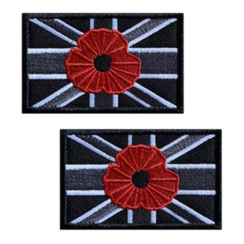 Aufnäher mit britischer Union Jack-Rosendynastie, taktisch, bestickt, mit Klettverschluss, für Armband, Jeans, Tasche, Biker, Uniformen, Kleidung, Tasche, Weste, Hut, Rucksack, Jacke, 2 Stück Aufnäher mit britischer Union Jack-Rosendynastie, taktisch, bestickt, mit Klettverschluss, für Armband, Jeans, Tasche, Biker, Uniformen, Kleidung, Tasche, Weste, Hut, Rucksack, Jacke, 2 Stück von Oucaty