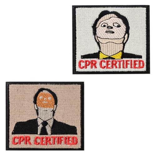 CPR-zertifizierte Aufnäher mit lustigem Meme-Motiv, bestickt, mit Klettverschluss für Kleidung, Taschen, Uniformen, Armband, Biker, Jacke, Hose, Mantel, Tasche, Rucksack, Weste, Mütze, 2 Stück CPR-zertifizierte Aufnäher mit lustigem Meme-Motiv, bestickt, mit Klettverschluss für Kleidung, Taschen, Uniformen, Armband, Biker, Jacke, Hose, Mantel, Tasche, Rucksack, Weste, Mütze, 2 Stück von Oucaty