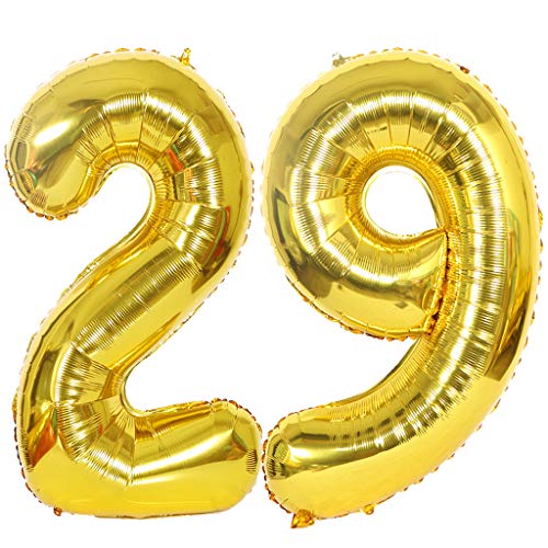 Luftballon 29 Gold, Helium Ballon 29 Goldene 29 Luftballon Geburtstag 29 Jahre, 29 Luftballon Zahl Gold, Riesen Folienballon XXL Ballon Zahlen 29 für Geburtstag Hochzeit Jubiläum Party Deko Luftballon 29 Gold, Helium Ballon 29 Goldene 29 Luftballon Geburtstag 29 Jahre, 29 Luftballon Zahl Gold, Riesen Folienballon XXL Ballon Zahlen 29 für Geburtstag Hochzeit Jubiläum Party Deko von Ouceanwin