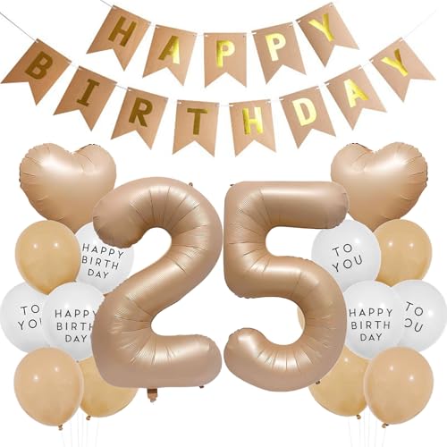 Luftballons 25. Geburtstag Frau Mann, Geburtstagsdeko 25 Jahre Braun, Aprikose Ballon 25 Geburtstag Männer Frauen, Luftballons 25 Beige Braun Ballon Happy Birthday Deko 25 Geburtstags Neutral Luftballons 25. Geburtstag Frau Mann, Geburtstagsdeko 25 Jahre Braun, Aprikose Ballon 25 Geburtstag Männer Frauen, Luftballons 25 Beige Braun Ballon Happy Birthday Deko 25 Geburtstags Neutral von Ouceanwin
