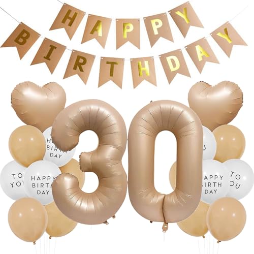 Luftballons 30. Geburtstag Frau Mann, Geburtstagsdeko 30 Jahre Braun, Aprikose Ballon 30 Geburtstags Männer Frauen, Luftballons 30 Beige Braun Ballon Happy Birthday Deko 30 Geburtstag Neutral Luftballons 30. Geburtstag Frau Mann, Geburtstagsdeko 30 Jahre Braun, Aprikose Ballon 30 Geburtstags Männer Frauen, Luftballons 30 Beige Braun Ballon Happy Birthday Deko 30 Geburtstag Neutral von Ouceanwin