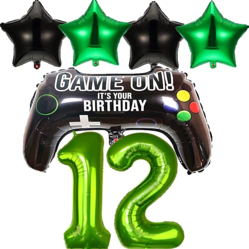 Ouceanwin Luftballons Videospiel Geburtstagsdeko 12 Jahre Jungen, Folienballon Game Controller Ballon 12. Geburtstag Junge, Gamer Deko Videospiel Party Ballons Spieler Thema Geburtstagdeko Jungen Ouceanwin Luftballons Videospiel Geburtstagsdeko 12 Jahre Jungen, Folienballon Game Controller Ballon 12. Geburtstag Junge, Gamer Deko Videospiel Party Ballons Spieler Thema Geburtstagdeko Jungen von Ouceanwin