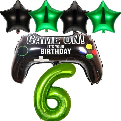 Ouceanwin Luftballons Videospiel Geburtstagsdeko 6 Jahre Jungen, Folienballon Game Controller Ballon 6. Geburtstag Junge, Gamer Deko Videospiel Party Ballons Spieler Thema Geburtstagdeko Jungen Ouceanwin Luftballons Videospiel Geburtstagsdeko 6 Jahre Jungen, Folienballon Game Controller Ballon 6. Geburtstag Junge, Gamer Deko Videospiel Party Ballons Spieler Thema Geburtstagdeko Jungen von Ouceanwin