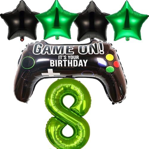 Ouceanwin Luftballons Videospiel Geburtstagsdeko 8 Jahre Jungen, Folienballon Game Controller Ballon 8. Geburtstag Junge, Gamer Deko Videospiel Party Ballons Spieler Thema Geburtstagdeko Jungen Ouceanwin Luftballons Videospiel Geburtstagsdeko 8 Jahre Jungen, Folienballon Game Controller Ballon 8. Geburtstag Junge, Gamer Deko Videospiel Party Ballons Spieler Thema Geburtstagdeko Jungen von Ouceanwin