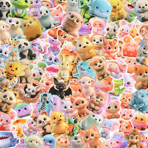 Tieraufkleber für Kinder, niedliche realistische Aufkleber für Scrapbooking, Preppy Funny Waterproof Sticker für Wasserflasche, Koffer, Laptop, Gepäck, Computer, Scrapbook, Journal, Journaling, Tieraufkleber für Kinder, niedliche realistische Aufkleber für Scrapbooking, Preppy Funny Waterproof Sticker für Wasserflasche, Koffer, Laptop, Gepäck, Computer, Scrapbook, Journal, Journaling, von Oudizz