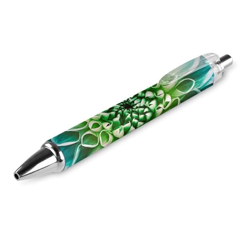 Oudrspo Blooming Flower schwarze Stifte, Kugelschreiber, glattes Schreiben, Gelschreiber, einziehbar, 0,5 feine Spitze, für Schule, Büro, blühendes Blumenmuster, 4 Stück von Oudrspo