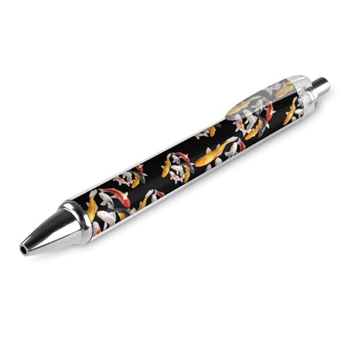 Oudrspo Bunter Kugelschreiber mit japanischen Fischen, Druckkugelschreiber, 0,5 mm, glattes Schreiben, schwarze Tinte, Kugelschreiber, Notizenzubehör fürs Büro, 1 Stück Oudrspo Bunter Kugelschreiber mit japanischen Fischen, Druckkugelschreiber, 0,5 mm, glattes Schreiben, schwarze Tinte, Kugelschreiber, Notizenzubehör fürs Büro, 1 Stück von Oudrspo