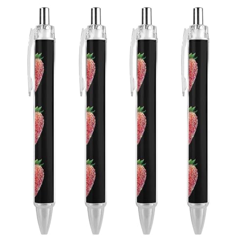 Oudrspo Erdbeer-Kugelschreiber mit bunten Sprink-Motiven, 0,5 mm feine Spitze, schwarze Tinte, Bürobedarf für Lehrer und Krankenschwestern Oudrspo Erdbeer-Kugelschreiber mit bunten Sprink-Motiven, 0,5 mm feine Spitze, schwarze Tinte, Bürobedarf für Lehrer und Krankenschwestern von Oudrspo