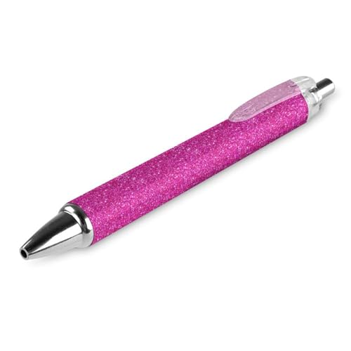 Oudrspo Hot Pink Black Pens Kugelschreiber Ball Point Pen Smooth Writing Gel Pens Retractable 0.5 Fine Point for School Office Hot Pink Pattern 4 PCS von Oudrspo