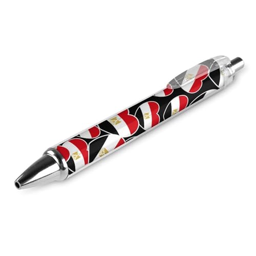 Oudrspo Kugelschreiber mit Aufschrift „I Love Egypt, 0,5 mm, glattes Schreiben, schwarze Tinte, Kugelschreiber, Notizenzubehör fürs Büro, 1 Stück von Oudrspo