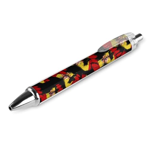 Oudrspo Kugelschreiber mit spanischer Flagge und Nation Spirit, 0,5 mm, glattes Schreiben, schwarze Tinte, Kugelschreiber, Notizenzubehör fürs Büro, 1 Stück von Oudrspo