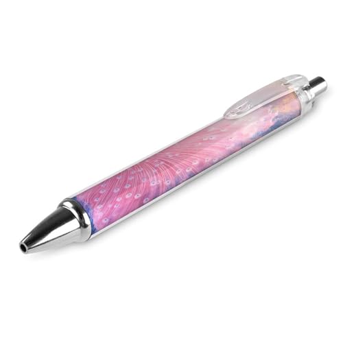 Oudrspo Schöner Kugelschreiber mit Pfauen-Motiv, 0,5 mm, glattes Schreiben, schwarze Tinte, Kugelschreiber, Notizen-Zubehör fürs Büro, 1 Stück Oudrspo Schöner Kugelschreiber mit Pfauen-Motiv, 0,5 mm, glattes Schreiben, schwarze Tinte, Kugelschreiber, Notizen-Zubehör fürs Büro, 1 Stück von Oudrspo