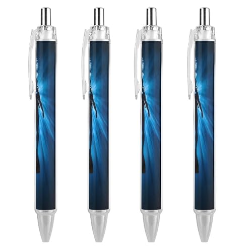Oudrspo Unterwasser-Kugelschreiber für Taucher, Druckkugelschreiber, 0,5 mm, glattes Schreiben, schwarze Tinte, Kugelschreiber, Notizenzubehör fürs Büro, 4 Stück von Oudrspo