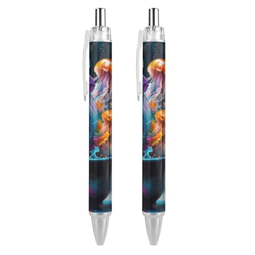 Oudrspo style-11 Druckkugelschreiber, Kolibri-Kugelschreiber, mittlere Spitze, nachfüllbar, 0,5 mm, Büro, Schule, 2 Stück von Oudrspo