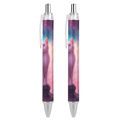 Oudrspo style-12 einziehbarer Kolibri-Kugelschreiber, mittlere Spitze, nachfüllbare Stifte, 0,5 mm, Büro, Schule, 2 Stück von Oudrspo