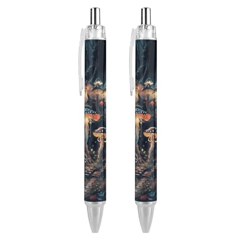 Oudrspo style-24 einziehbarer Kolibri-Kugelschreiber, mittlere Spitze, nachfüllbare Stifte, 0,5 mm, Büro, Schule, 2 Stück von Oudrspo