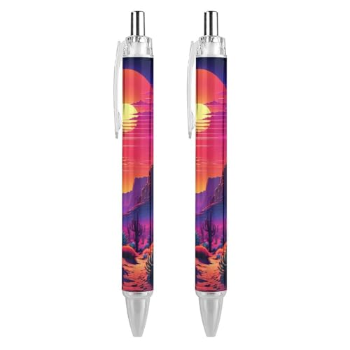 Oudrspo style-3 Druckkugelschreiber, Kolibri-Kugelschreiber, mittlere Spitze, nachfüllbar, 0,5 mm, Büro, Schule, 2 Stück von Oudrspo