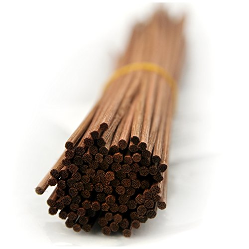 100 Stück Rattanstäbchen Reed Diffusor Stöcke Holz Rattan Reed Sticks (30cm x 3mm, braun) von Ougual
