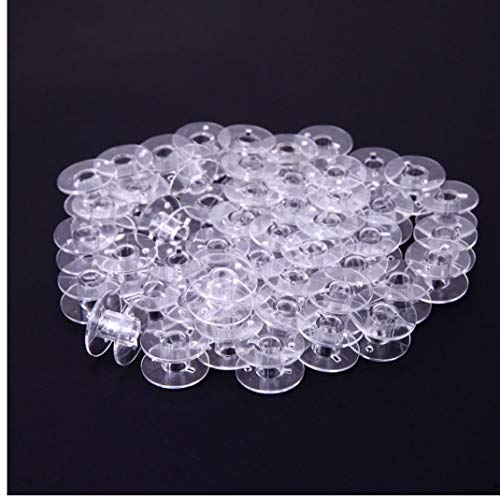 50Pcs / Lot Plastik Leere Hülsen Transparent Nähmaschine Spulen für Heim Nähgarn Spulen Zubehör von Oulensy
