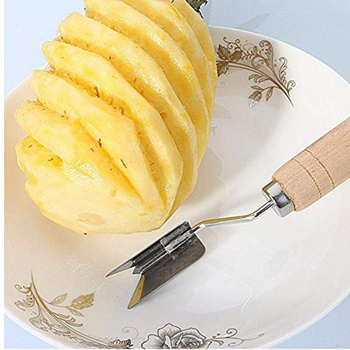 Ouken 1PC Kreative Ananasschneider Ananas Schnitt Edelstahl Ananas Augen Peeler Ananas Seed Remover Messer-Frucht-Werkzeuge von Oulensy